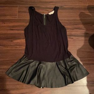 Black Peplum Top